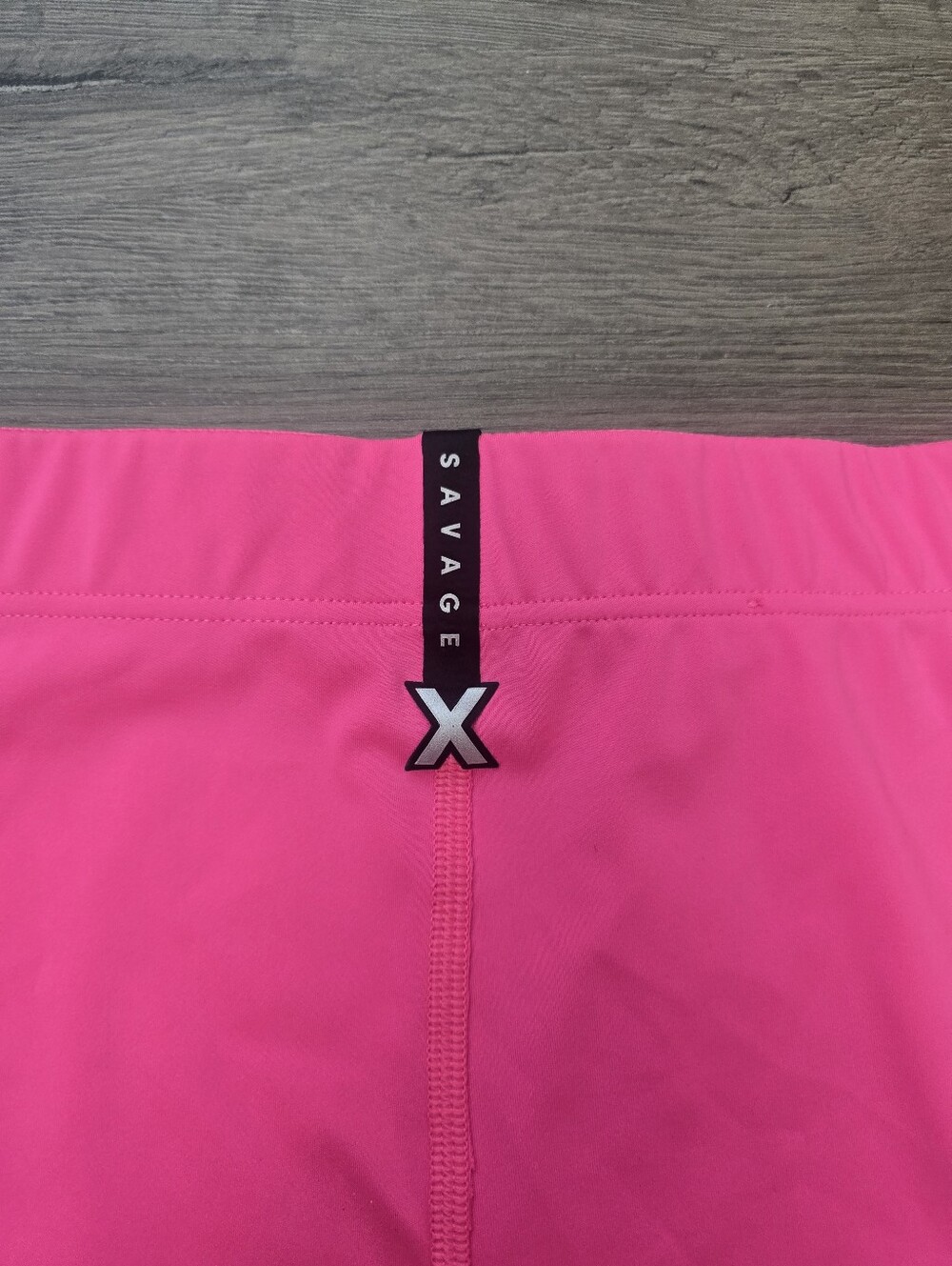 Savage X Fenty Lace Race High-Waist Bike Short Pink Palace Size XL - Picture 5 of 11